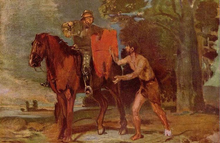Hans von Marees Hl. Martin und der Bettler France oil painting art